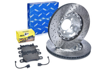 Brake discs + brake pads +WK for PORSCHE 991 GT3 RS REAR