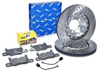 Brake discs + brake pads +WK for PORSCHE 991 3.0 Carrera...