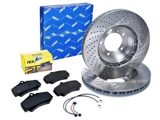 Dischi freno + pastiglie freno +WK per PORSCHE 996 GT2...