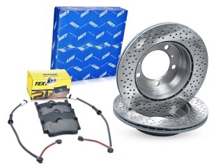 Dischi freno + pastiglie freno +WK per PORSCHE 987 2.7 2.9 POSTERIORE