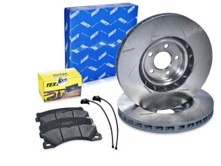 Brake discs + brake pads +WK for PORSCHE Macan 95B 2.0...