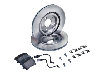 Brake discs + brake pads +WK for PORSCHE 95B 2.0 3.0 S...