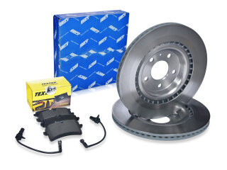 Brake discs + brake pads +WK for PORSCHE 95B 3.6 turbo REAR