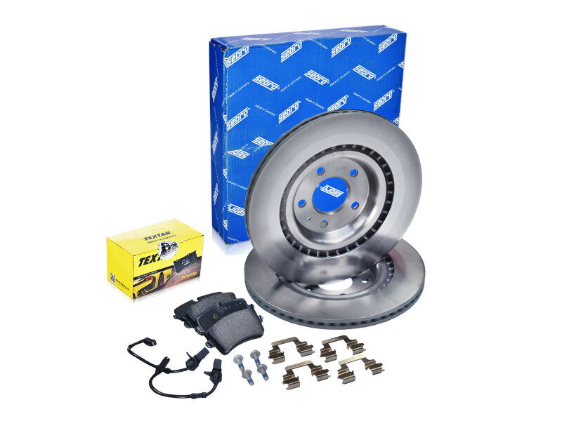 Brake discs + brake pads +WK for PORSCHE 95B 211PS 340PS...