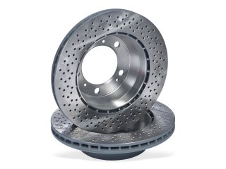 Discos de freno + pastillas de freno +WK para PORSCHE 996 997 Carrera 2 4 TRASERO