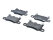 Brake pads for PORSCHE 991 turbo 3.8 REAR TEXTAR