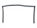 Targa roof seal for PORSCHE 914 roof frame seal FRONT