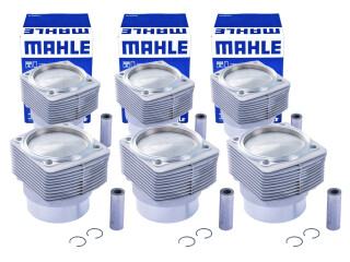 6x pistons + cylinders for PORSCHE 911 3.0 SC 76-80 180/188/200HP 93010396205
