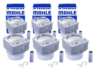 6x pistons + cylinders for PORSCHE 911 3.0 SC 76-80 180/188/200HP 93010396205