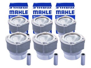 6x pistons + cylinders for PORSCHE 911 2.7 74-77 165/175HP