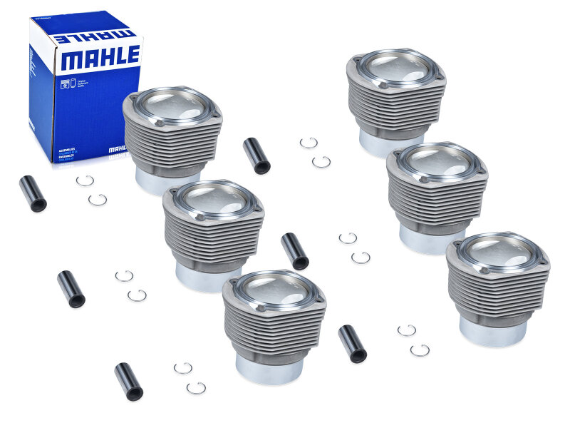 6x pistons + cylinders for PORSCHE 911 911S 2.4 72-74 190PS
