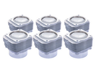 6x pistons + cylinders for PORSCHE 964 3.6 Carrera 250PS 96410391522