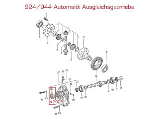 Paraolio albero cambio per differenziale automatico PORSCHE 924 944 ELRING