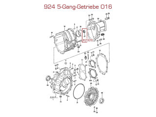 Wellendichtring Getriebe für PORSCHE 924 5-Gang...