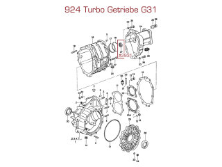 Sello del eje de caja de cambios para PORSCHE 924 turbo...