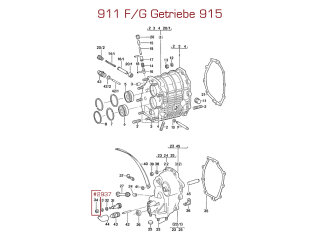 Paraolio albero trasmissione per PORSCHE 911 F/G SC 72-86 915 SPM 99911317540