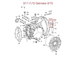 Wellendichtring Getriebe für PORSCHE 911 F/G SC...