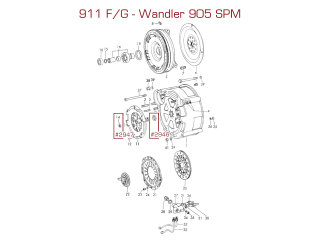Joint darbre de transmission pour PORSCHE 911 914-6 SPM...