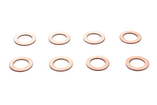 8x carril deslizante de anillo de sellado para PORSCHE 911 964 993 &aacute;rbol de levas de cadena de distribuci&oacute;n COBRE