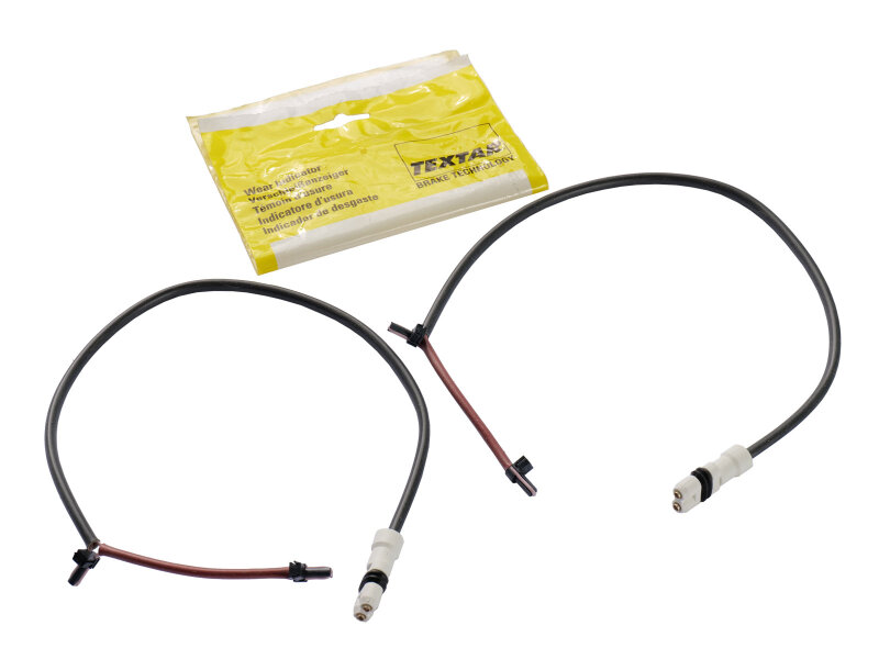 2x contacto de aviso para PORSCHE 997 Carrera 4S DELANTERO TEXTAR