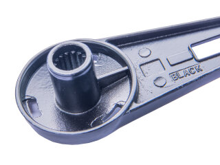 2x raamslinger voor PORSCHE 911 tot -83 ZWART + deksel + schroeven