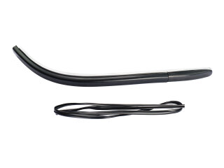 Moldura del parachoques trasero para PORSCHE 911 S 69-73 + Goma corta y ancha (izquierdo/derecho)