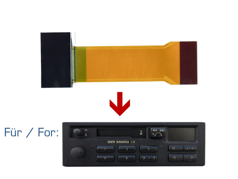 Pantalla para reparación de radio casete BMW Bavaria C3