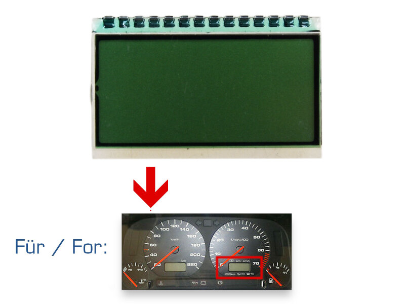 Speedometer Display for VW Golf 3 MK III On-Board Computer Instrument Cluster