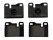 Pastiglie freno per PORSCHE 924 944 2.5 2.7 928 4.5 4.7 ANTERIORI/POSTERIORI TEXTAR
