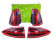 Taillights for PORSCHE Cayenne 92A1 958FL from 15- SET