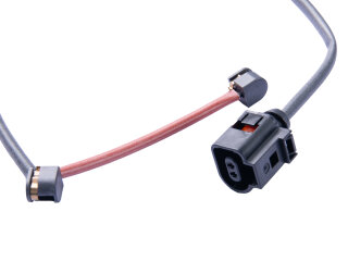 1x Indicatore di usura pastiglie freno per PORSCHE Cayenne 9YA PO536 con cerchi anteriori SEBRO da 20" e 21"