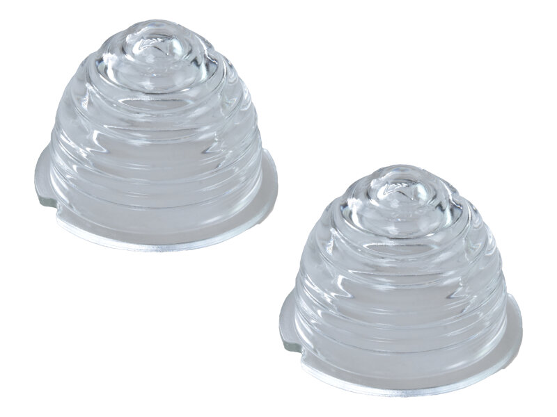 Blinkerglas für PORSCHE 365 HOCH WEIß ECHTGLAS...