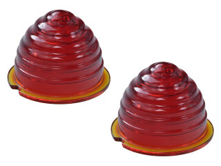 Taillight lens for PORSCHE 356 REAL GLASS RED L+R