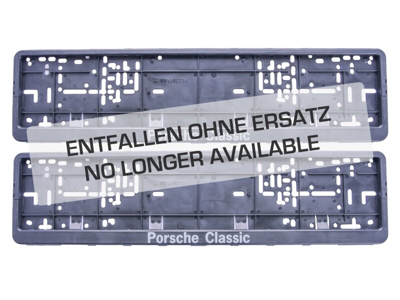 2x Portatarga ORIGINALI PORSCHE Classic 911 944 964 993 996 928 986 968
