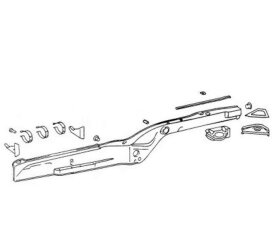 Piastra di rinforzo passaruota 2 per PORSCHE 911 F/G 930...