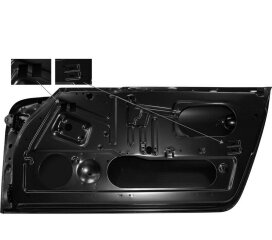 Marco de puerta para PORSCHE 911 F/G 930 73-77 COMPLETO DERECHO