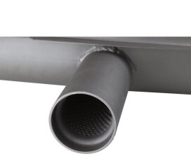 Silenziatore posteriore per scarico sportivo PORSCHE 914/6 2 terminali di scarico centrali da 70 mm