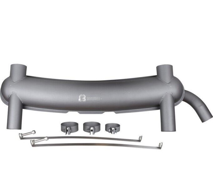 Achterdemper RSR voor PORSCHE 911 F/G 2.0 2.2 2.4 2.7 sportuitlaat 60/70mm