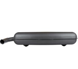 Silenciador traseiro para PORSCHE 911 F 2.0 - 2.4 com ponteira de 57mm, homologado pela T&Uuml;V, em A&Ccedil;O INOXID&Aacute;VEL