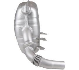 ポルシェ 996 カレラ用リアサイレンサー 左 T&Uuml;V ステンレススチール OE スタイル