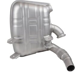 ポルシェ 996 カレラ用リアサイレンサー 右 T&Uuml;V ステンレススチール OE スタイル