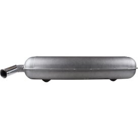Rear silencer for PORSCHE 901 911 F 2.0 -66 57mm Tailpipe pleated chrome