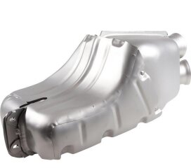Endschalld&auml;mpfer f&uuml;r PORSCHE 964 Carrera turbo T&Uuml;V EDELSTAHL GESTRAHLT