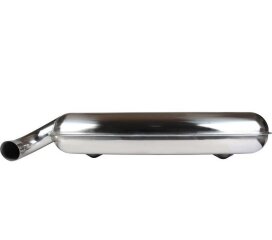 Rear silencer for PORSCHE 911 G 3.2 Carrera Sport exhaust 1x 84mm STAINLESS STEEL