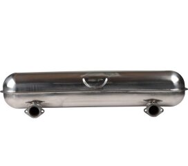 Endschalld&auml;mpfer f&uuml;r PORSCHE 911 F/G 2.0 - 2.7  Sportauspuff 2x 50mm EDELSTAHL
