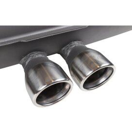 PORSCHE 911 F 2.0 - 2.4 スポーツエキゾースト用リアサイレンサー 中央に 2x 76mm