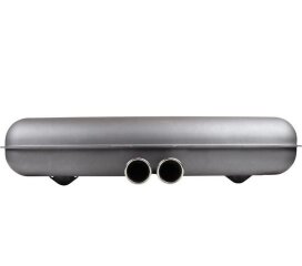 Silenziatore posteriore per scarico sportivo PORSCHE 911 F 2.0 - 2.4 2x 76mm al centro