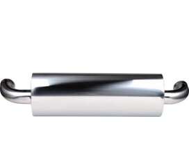 Presilenciador para escape deportivo PORSCHE 964 Carrera de 1 salida, homologado por T&Uuml;V, acero inoxidable