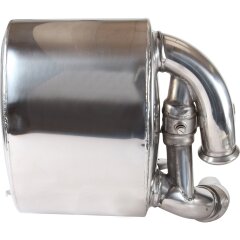 Silenciador trasero para escape deportivo PORSCHE 996 Carrera con v&aacute;lvula ACERO INOXIDABLE L+R