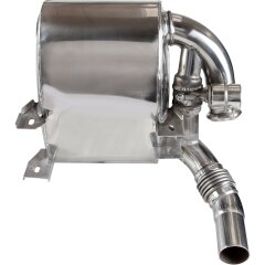 Silenziatore posteriore per PORSCHE 996 Carrera Sport con valvola ACCIAIO INOX Sx+Dx